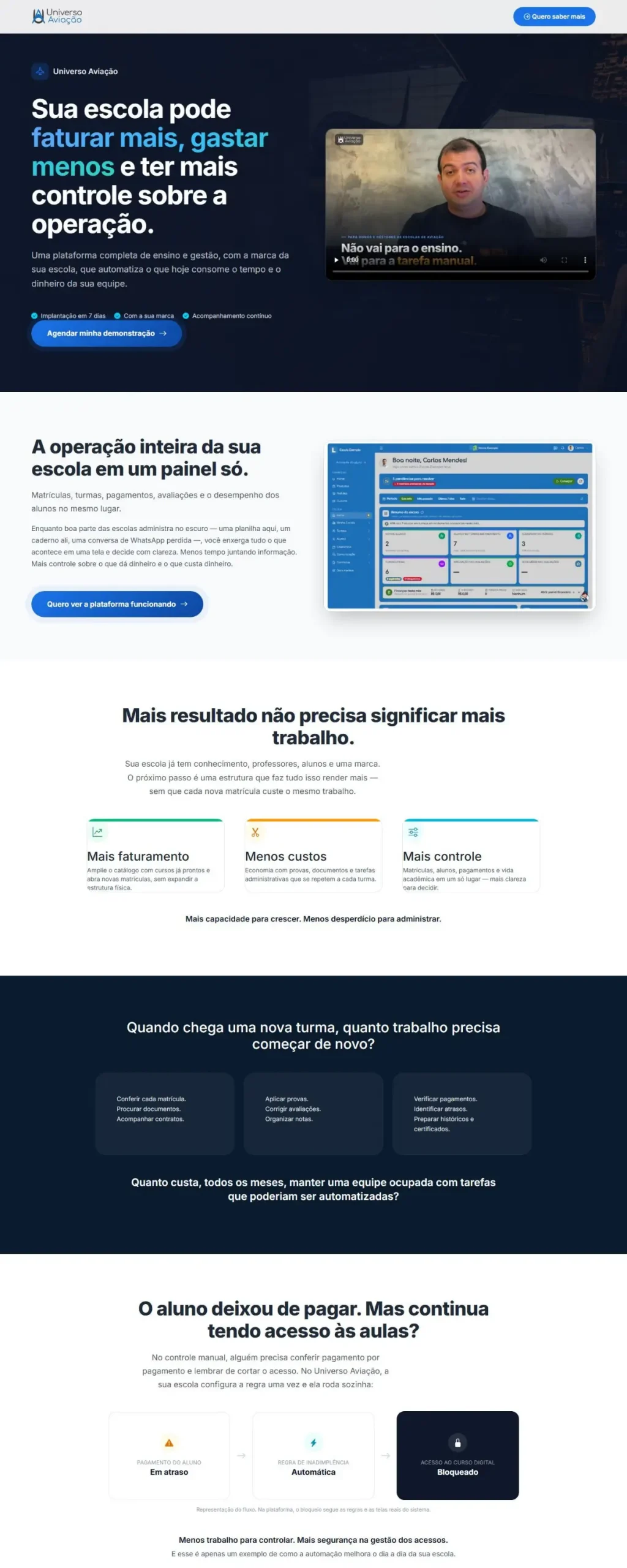 Site real do Universo Aviação